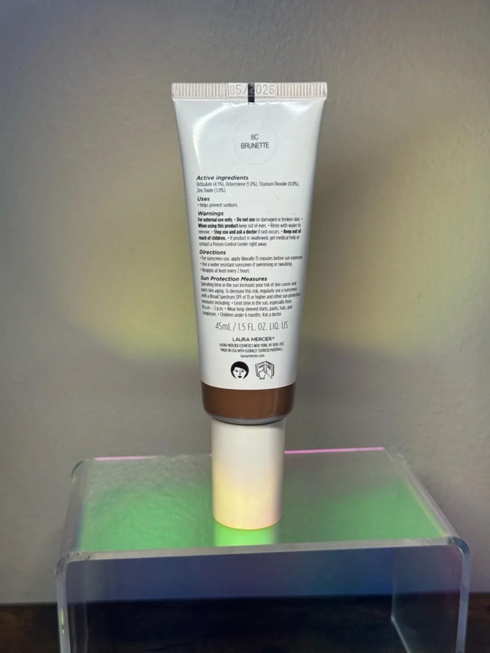 Laura Mercier  Long-Wear Tinted Moisturizer Natural Dewy Skin Tint 6C Brunette